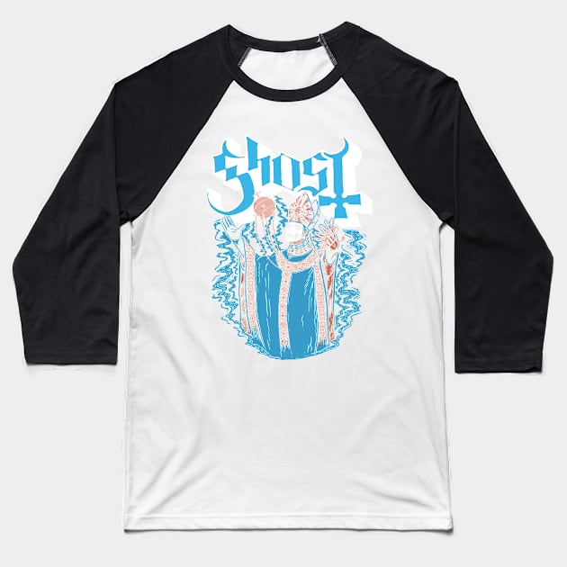 ghost-band-high-resolution Baseball T-Shirt by Uri Holland 